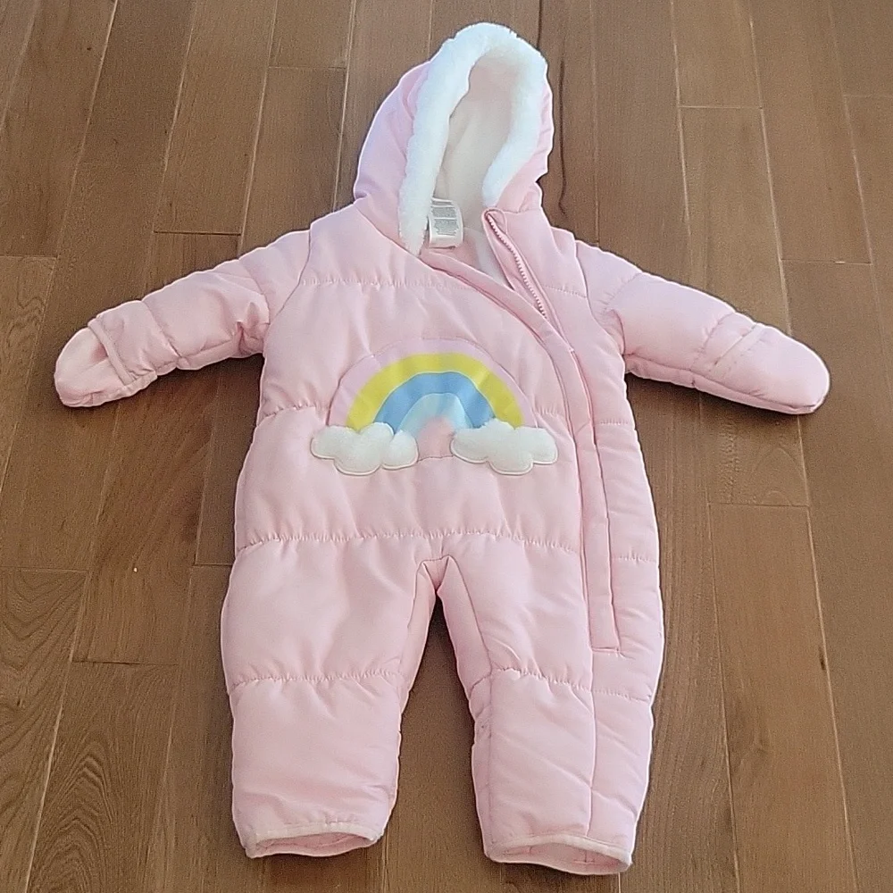 Carters Rainbow Snowsuit Bunting‎ One Piece Pink 3/6 month